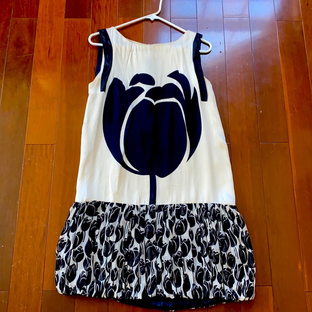 SILK Zara dress with Tulip detail